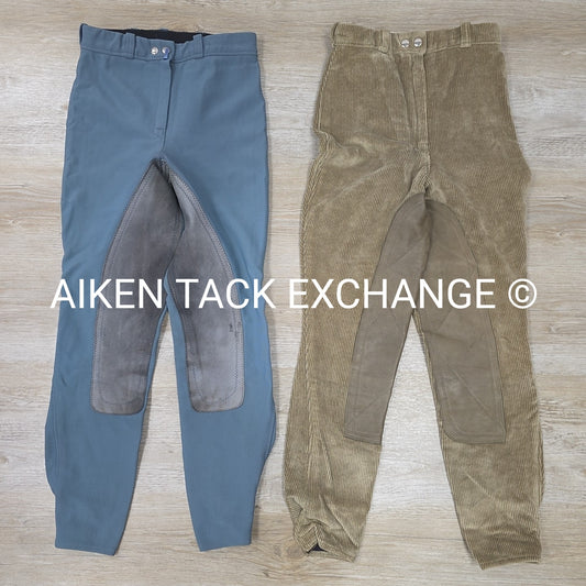 BARGAIN BUNDLE: 2 Pair Elizabeth G Full Leg Breeches, Size 26 Tall