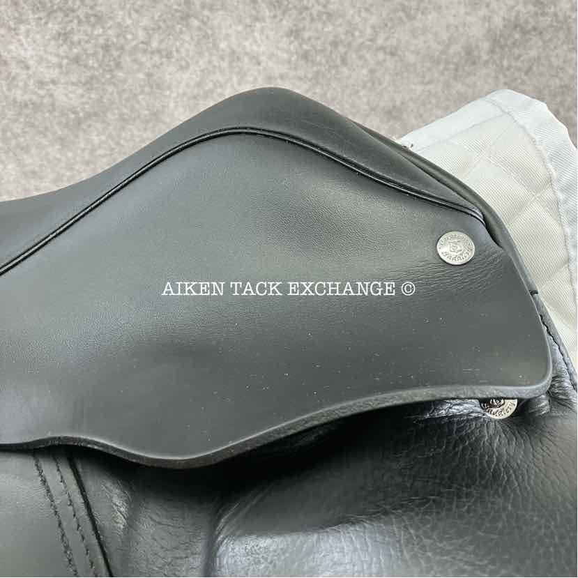 **SOLD** 2014 Custom Saddlery Signature Steffen's Advantage Monoflap Dressage Saddle, 17.5" Seat, Adjustable Tree, Wool Flocked Panels