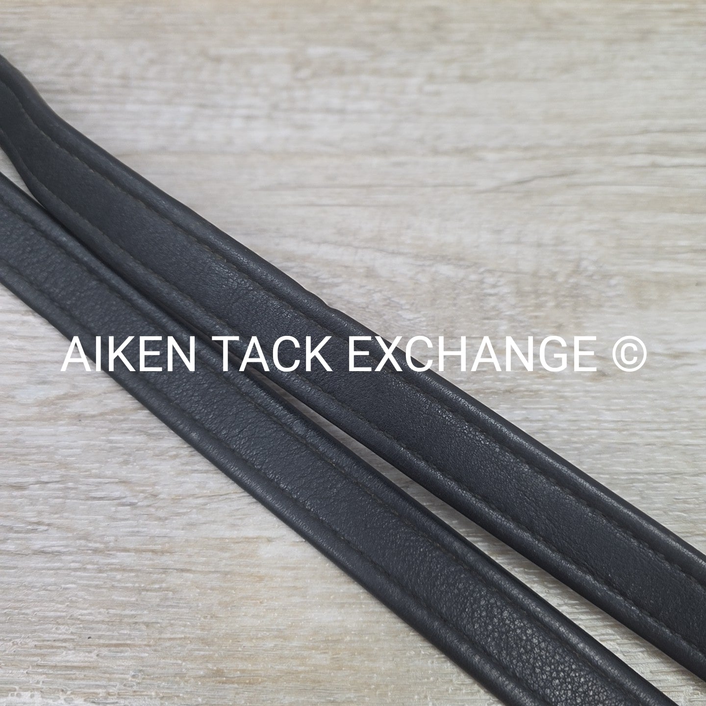 Prestige Nylon Lined Stirrup Leathers, Black, 160cm  / 63"