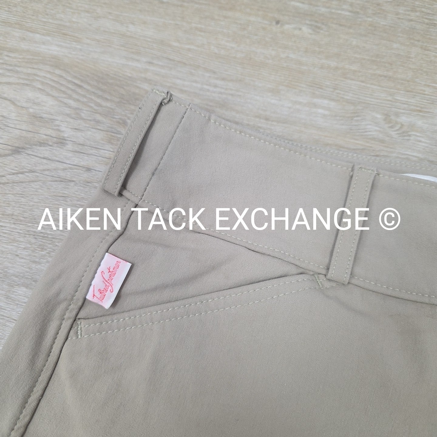 Tailored Sportsman Trophy Hunter Knee Patch Sock Bottom Breeches, Size 28