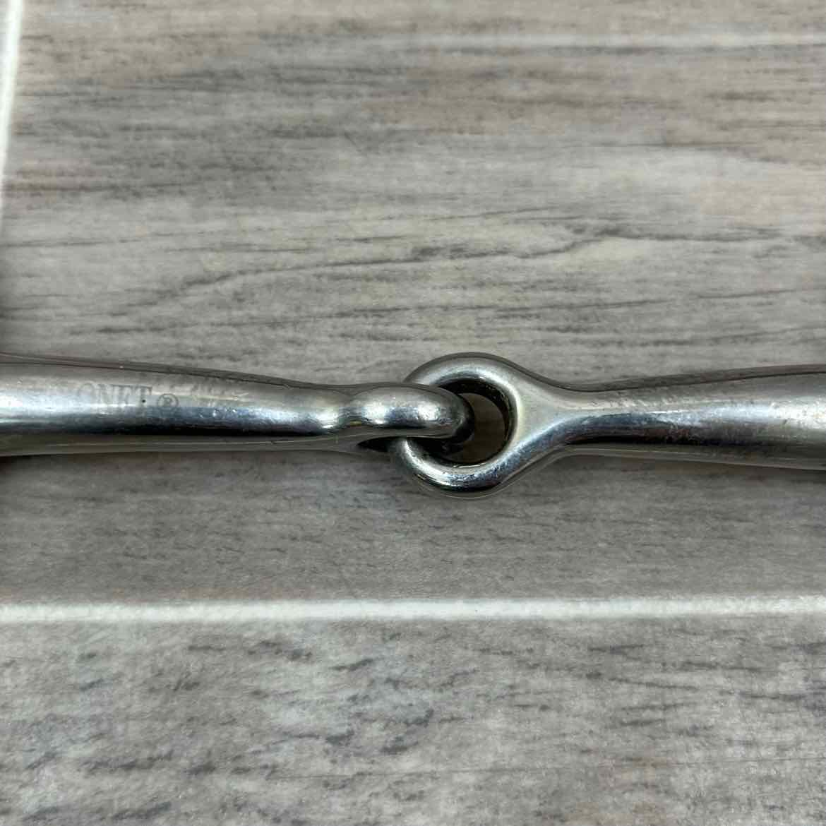 Coronet Single Joint Eggbutt Gag Bit with Rope Cheek Pieces 5"