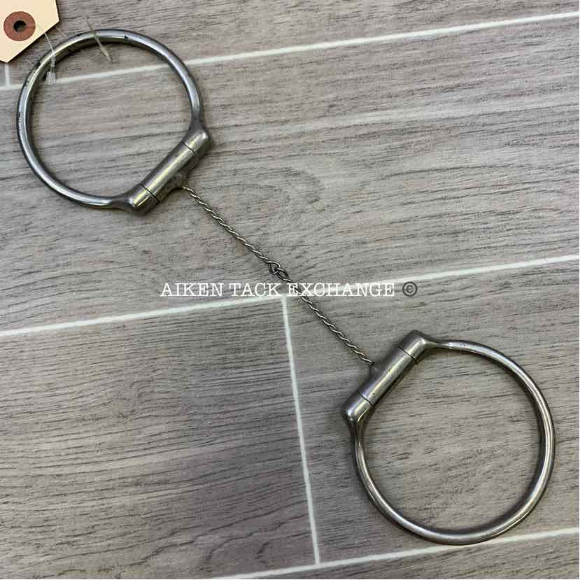 Single Joint Tiny Twisted Wire D Ring Bit 5"