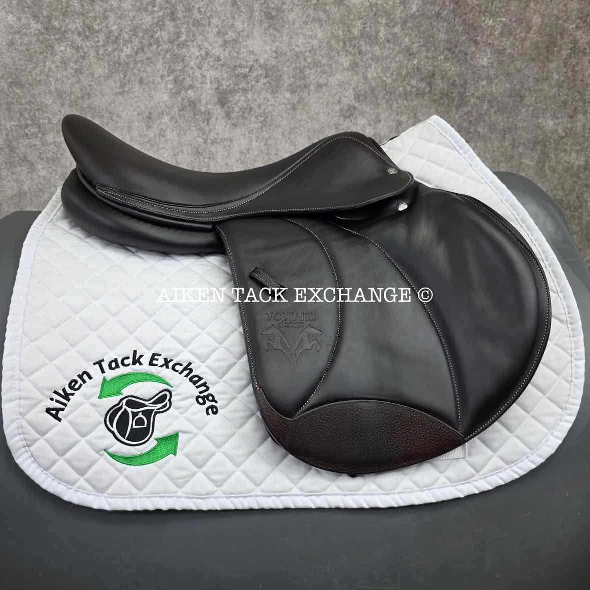 2019 Voltaire Stuttgart Jump Saddle, 17.5" Seat, 2A Flap, Medium Tree, PRO Panels, Full Buffalo Leather