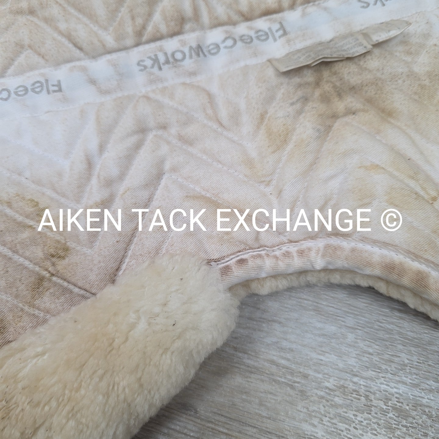 Fleeceworks Sheepskin Classic All Purpose Half Pad with Rolled Edges, Size Pony