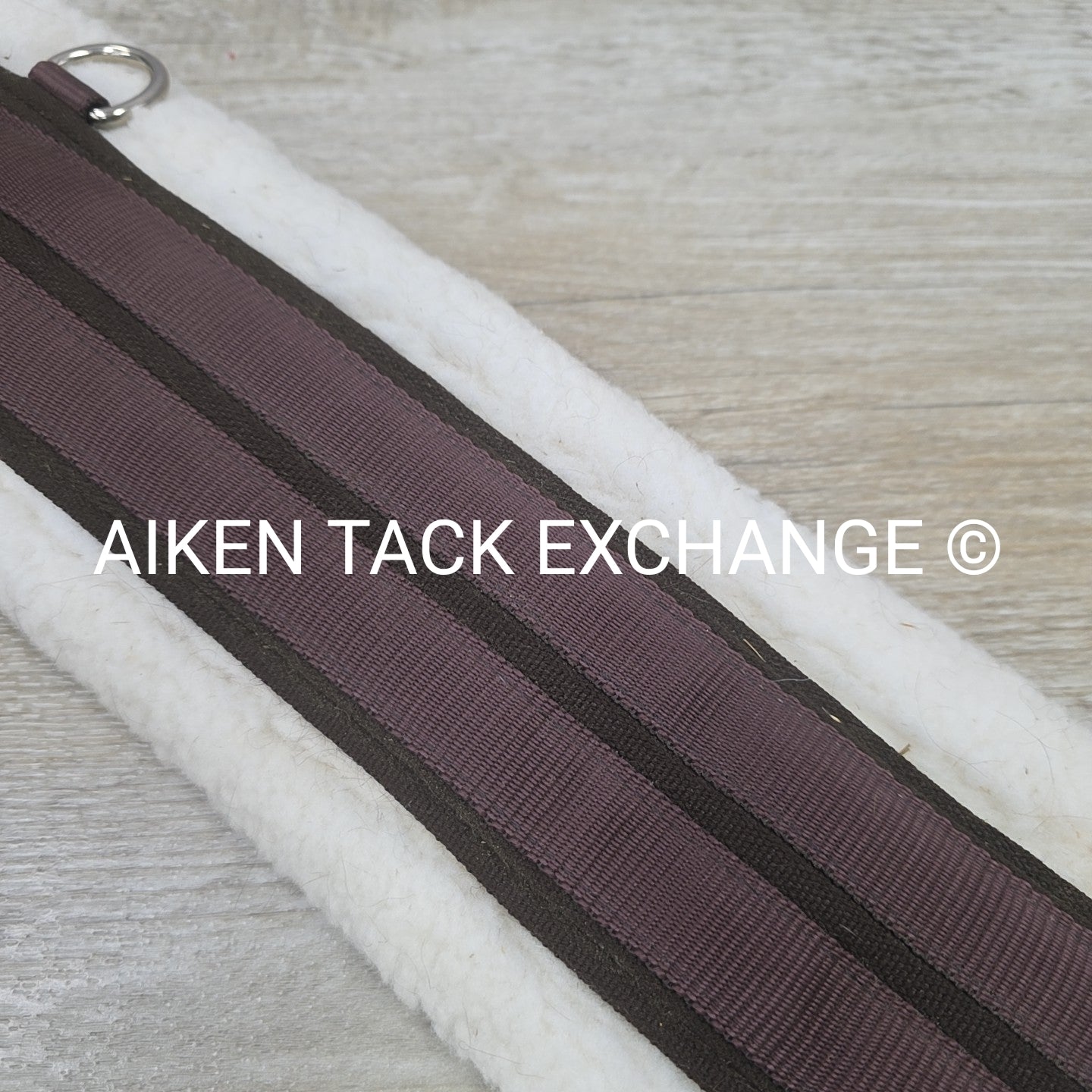 Ovation Fleece Girth with Double End Elastic, Brown, 46"