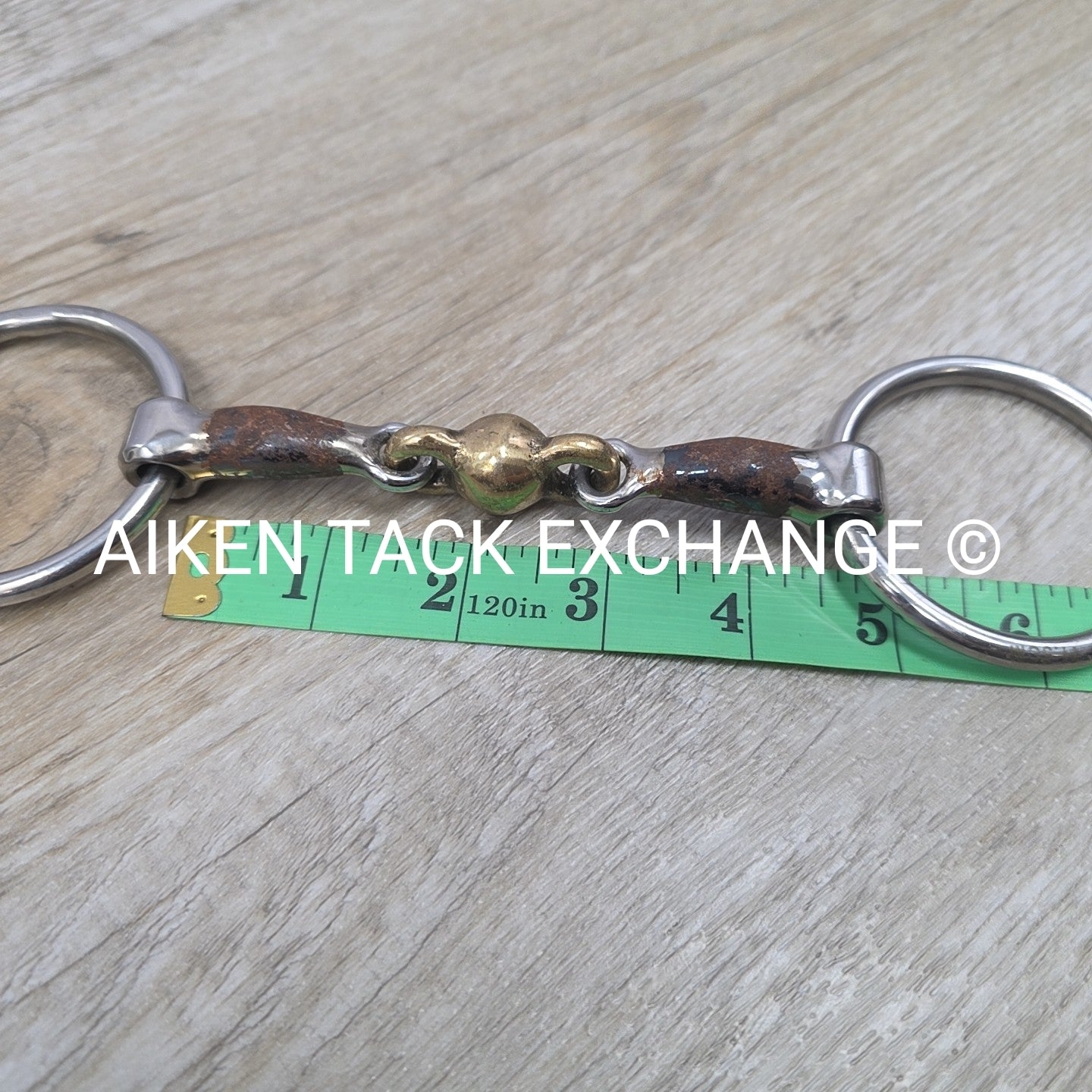 Shires Blue Alloy Loose Ring Double Joint Lozenge Bit 4.5"