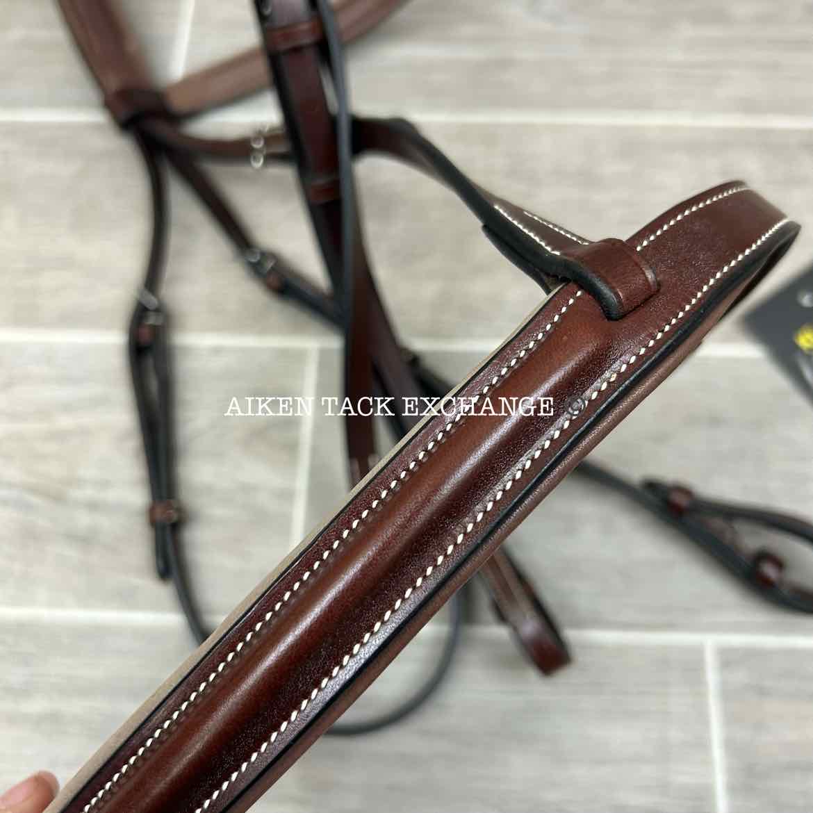 KL Select KL Italia Venezia Hunter Bridle with Reins, Brown, Size Full