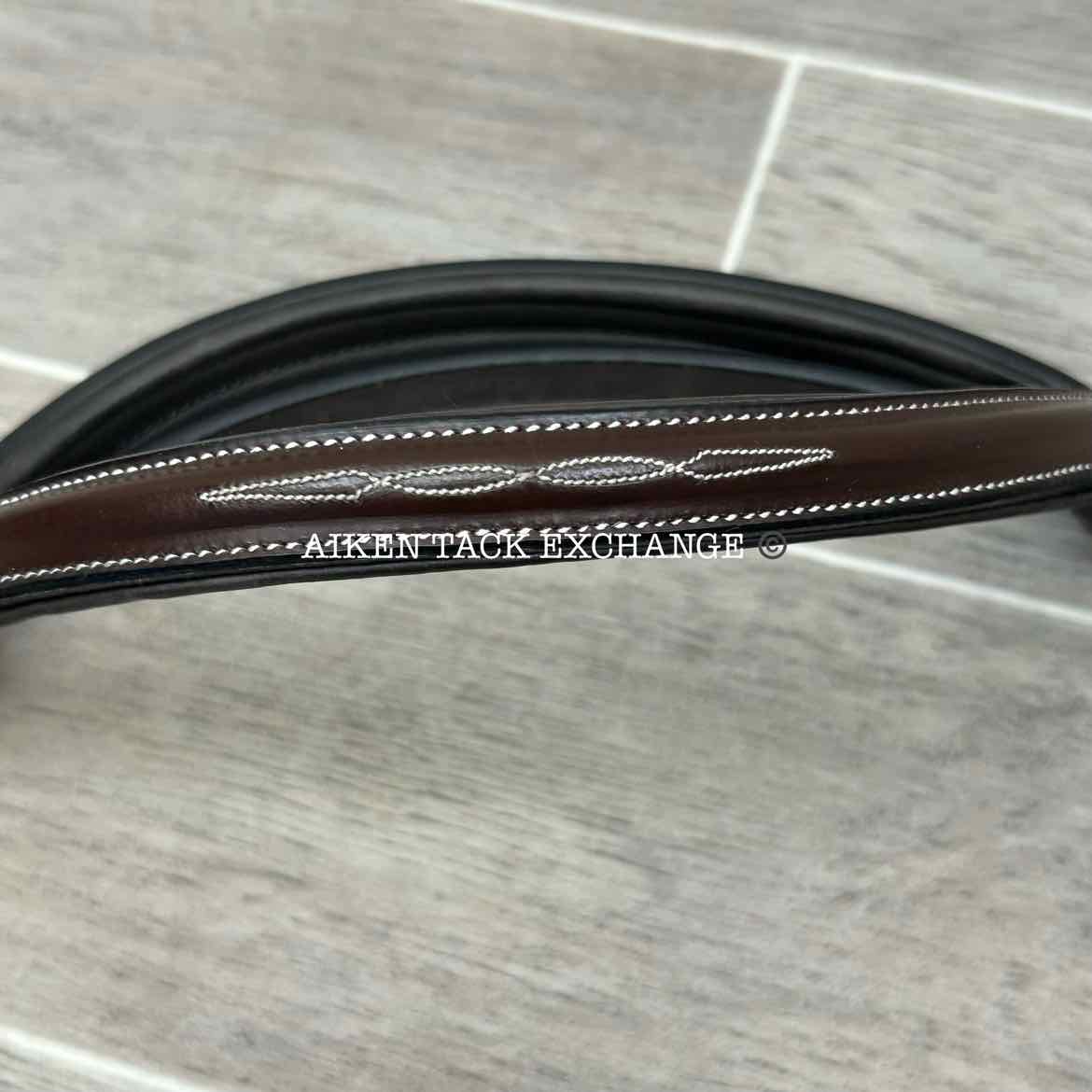 KL Select Red Barn Sovereign Hunter Bridle with Reins, Brown, Size Pony