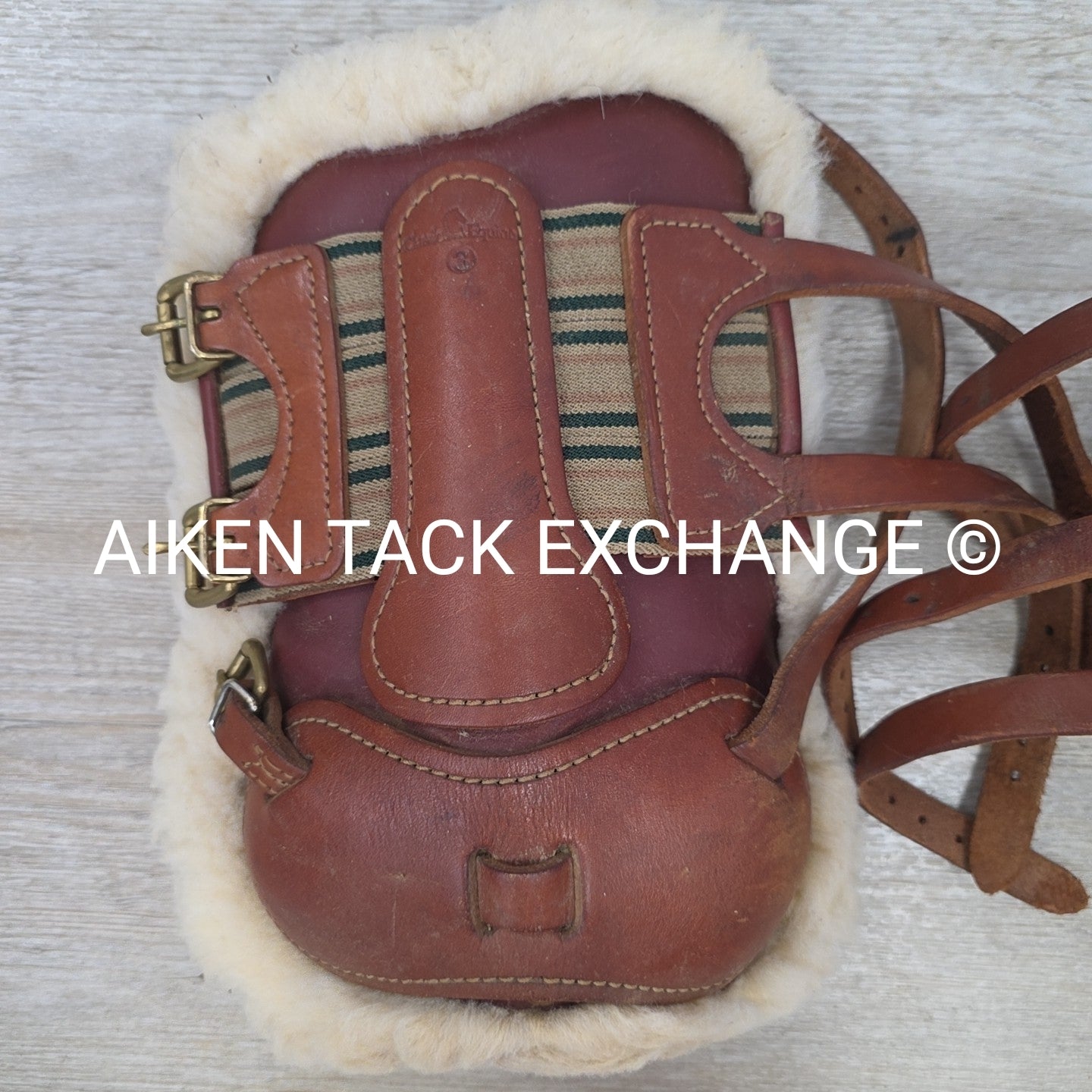 Classic Equine Fleece Lined Open Front Boot Set, Front & Back, Buckle Closure, S