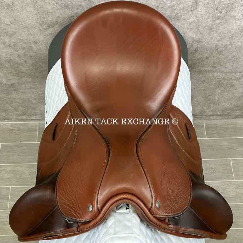 **SOLD** 2013 Custom Saddlery Wolfgang Solo Dressage Saddle, 17.5" Seat, Short Flap, Adjustable Tree, Wool Flocked Panels, Vienna Leather