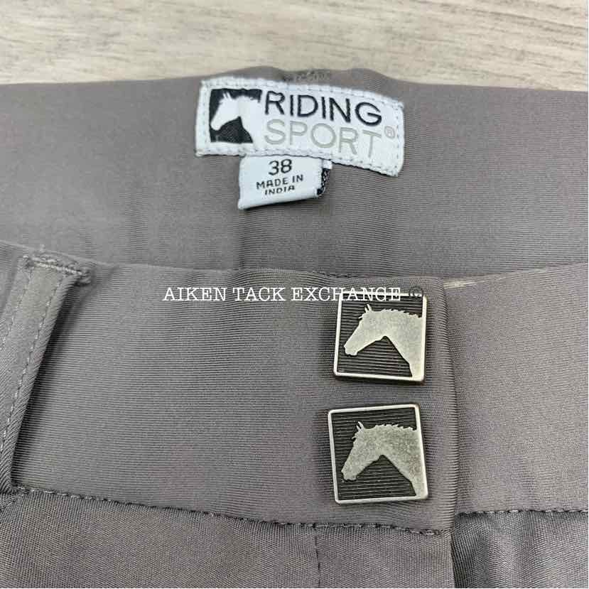 Dover Saddlery Riding Sport Silicone Grip Knee Patch Breeches, Size 38