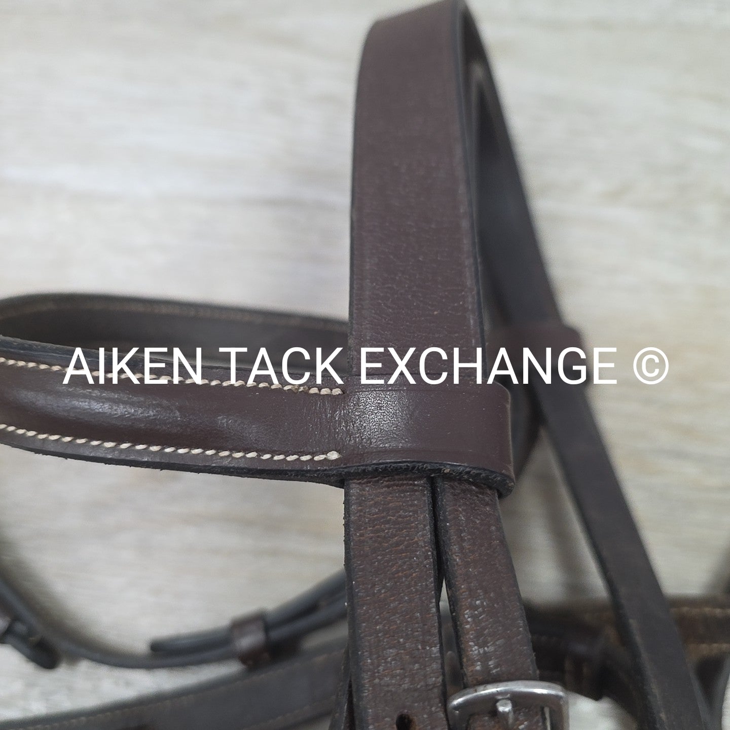 Fancy Stitched Bridle with Matching Laced Reins, Brown, Size Pony