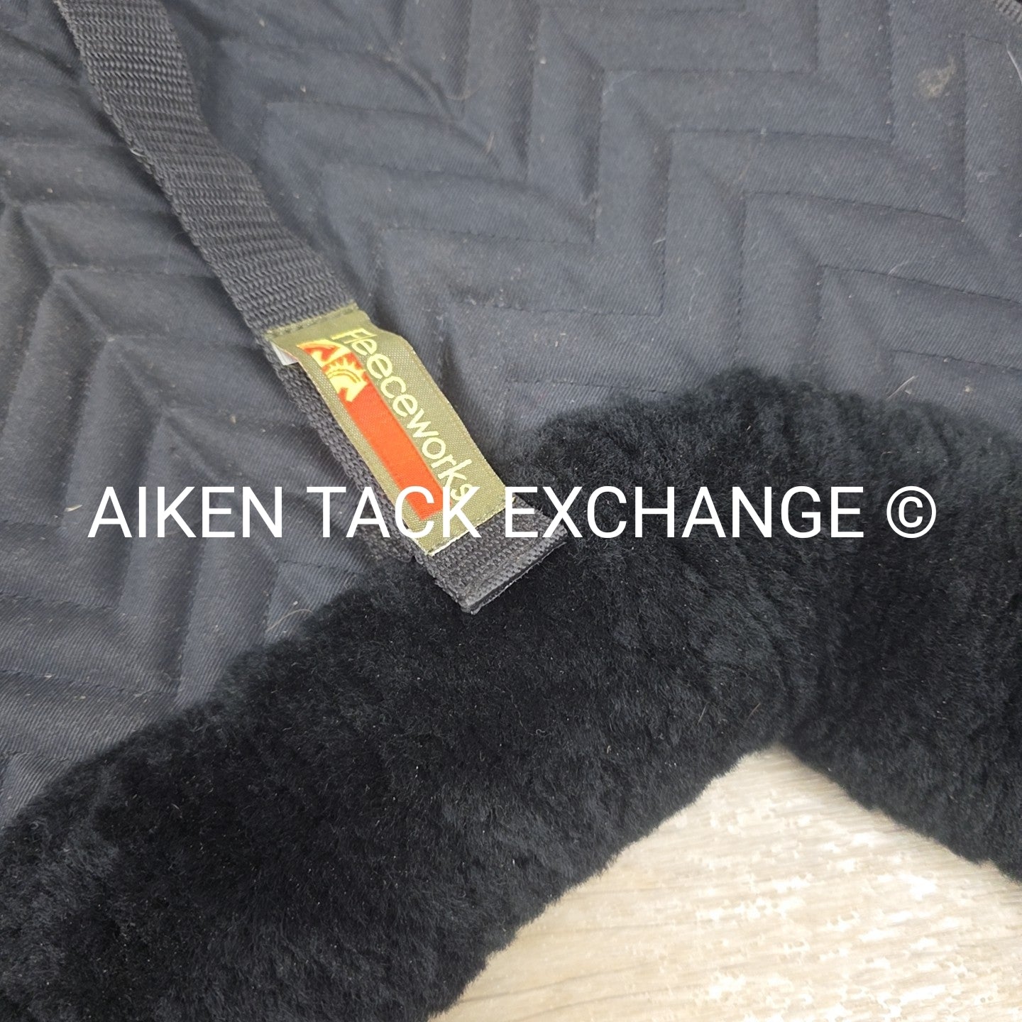 Fleeceworks FXK Technology Sheepskin Dressage Saddle Pad with Full Trim