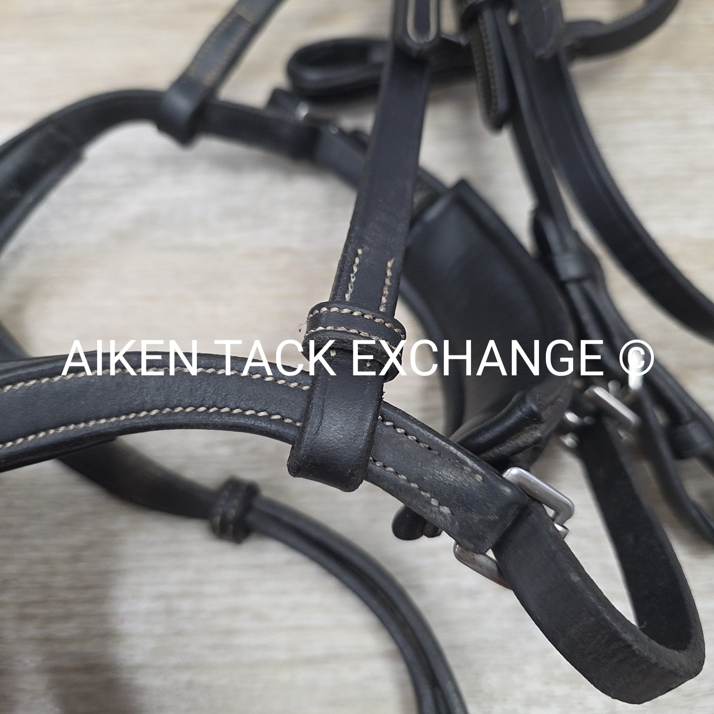 Montar Monarch Bridle, No Reins, Black, Size Full