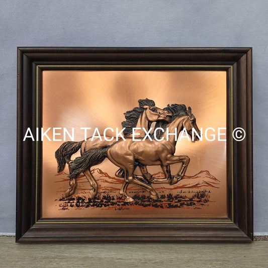 John Louw Framed Copper Artwork, 16" x 13.5"