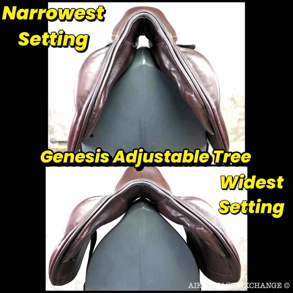 Marcel Toulouse Marielle Genesis Professional Monoflap Eventing Jump Saddle, 18" Seat, Adjustable Tree, Wool Flocked Panels