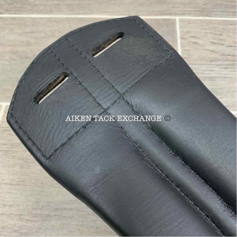 Trilogy Padded Leather Contoured Dressage Girth, Black, 20"