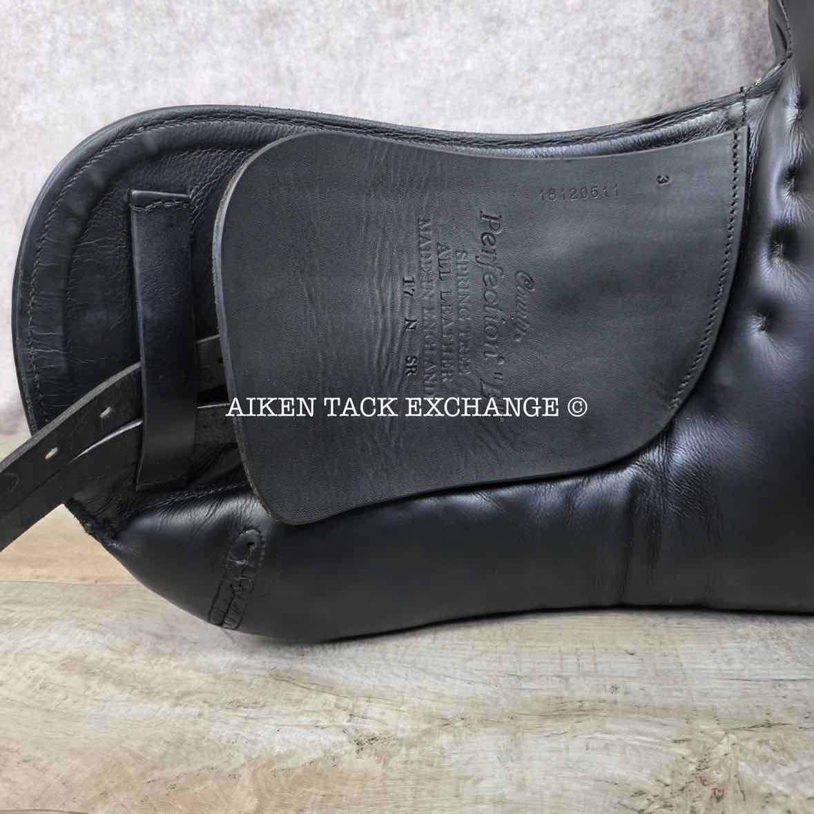 2018 County Perfection "E" Monoflap Dressage Saddle, 17" Seat, Narrow Tree, Wool Flocked Skid Row Panels