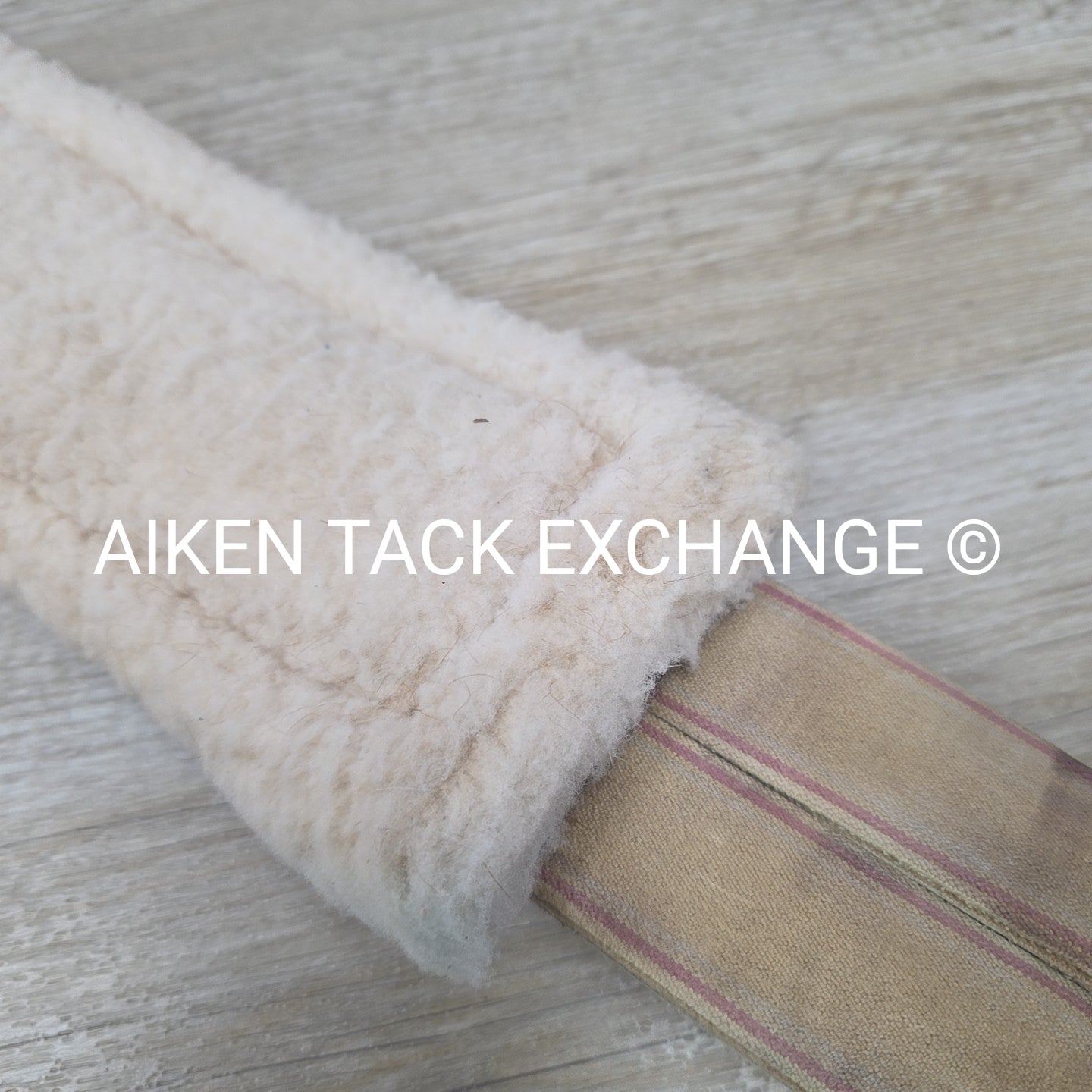 Edgewood Girth with Velcro Fleece & Double End Elastic, Brown, 56"