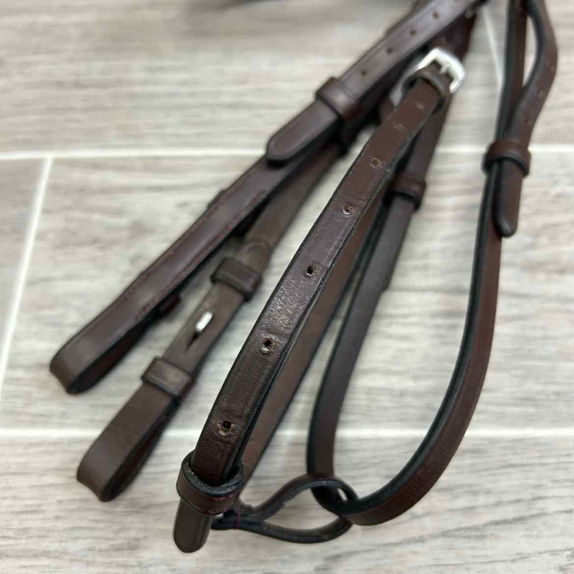 Dy'on New English Hackamore Bridle, Brown, Size Full