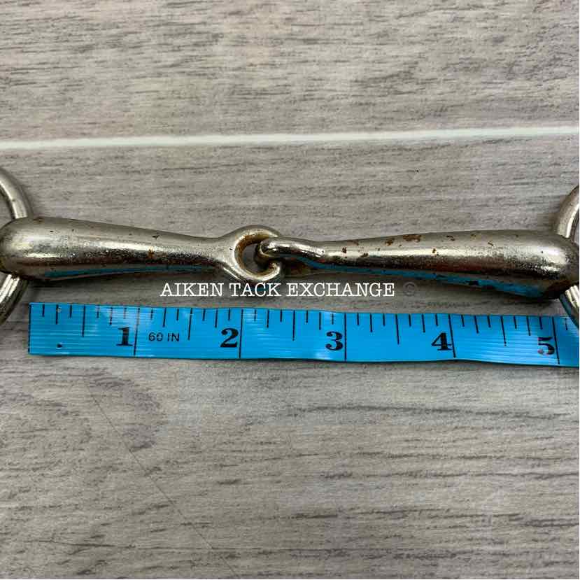 Single Joint Plated Bradoon Bit 4.75"