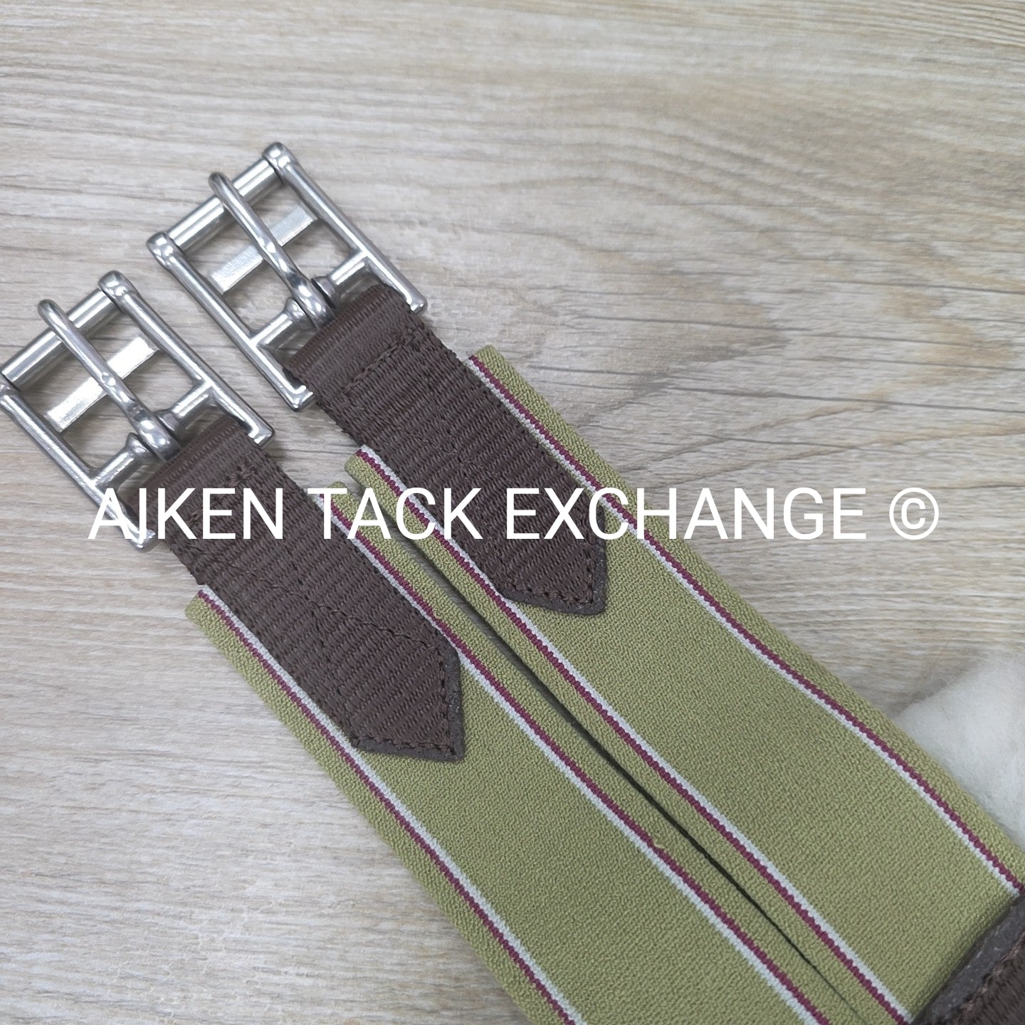 Dover Saddlery Fleece Girth with Double End Elastic, Brown, 54"