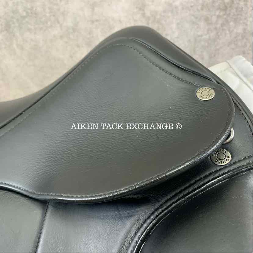 **SOLD** 2018 Equipe Oracle Monoflap Dressage Saddle, 18" Seat, Medium Wide Tree, Foam Panels