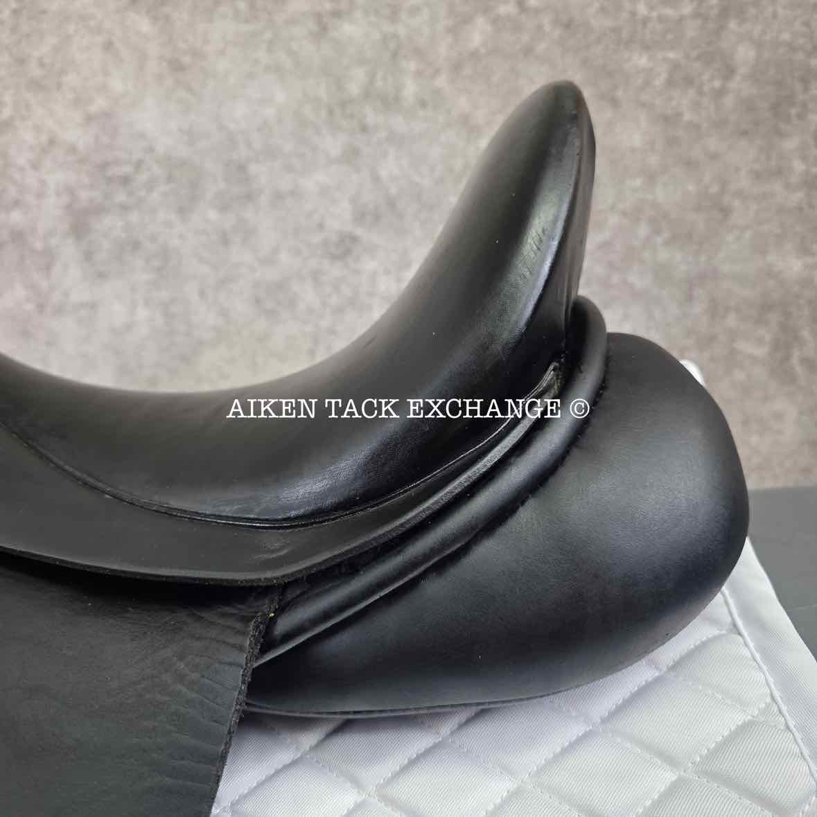 Fryso Legacy Dressage Saddle, 17.5" Seat, Wide Tree, Wool Flocked Panels