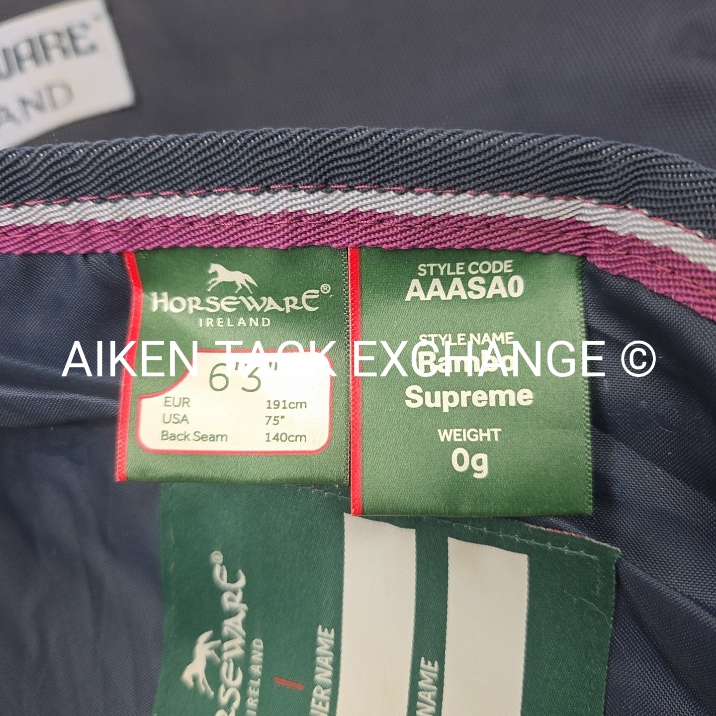 Horseware Rambo Supreme 0 G Fill Turnout Sheet, No Neck, 75"