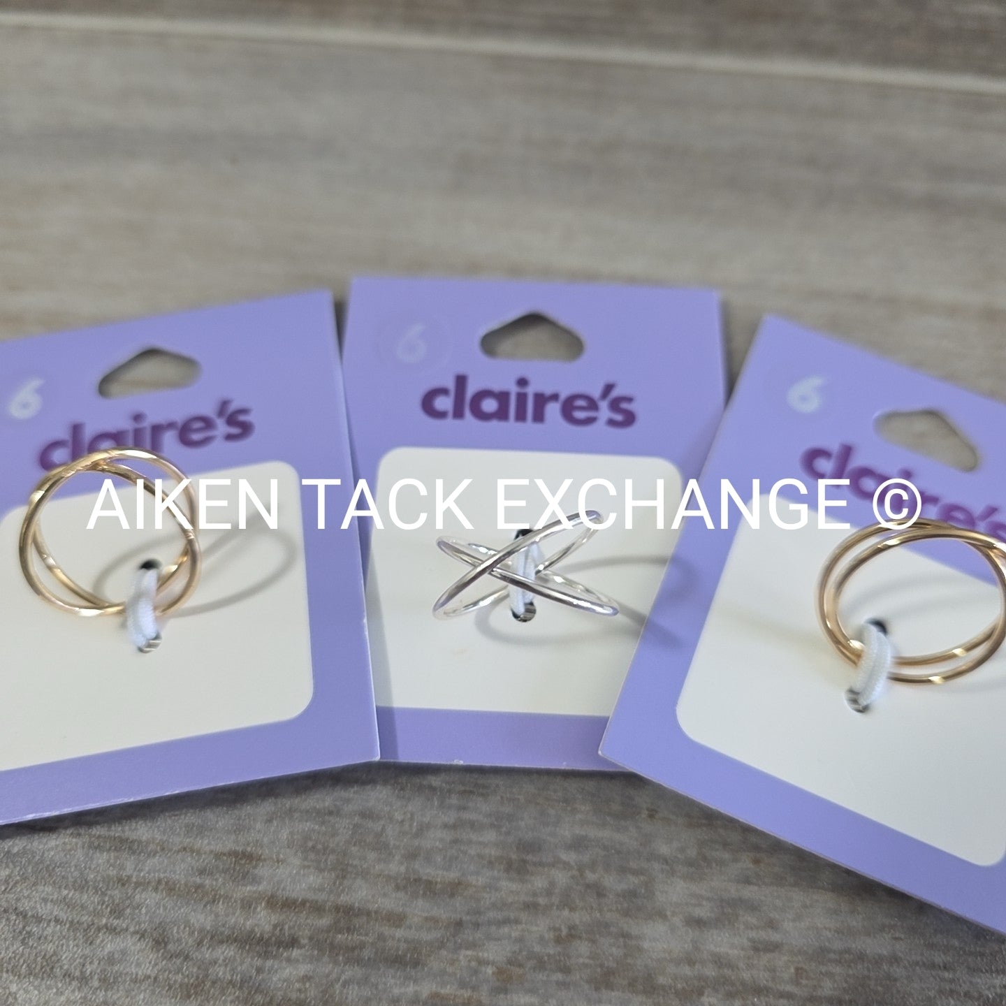 Claire's Rings (3) - Size 6