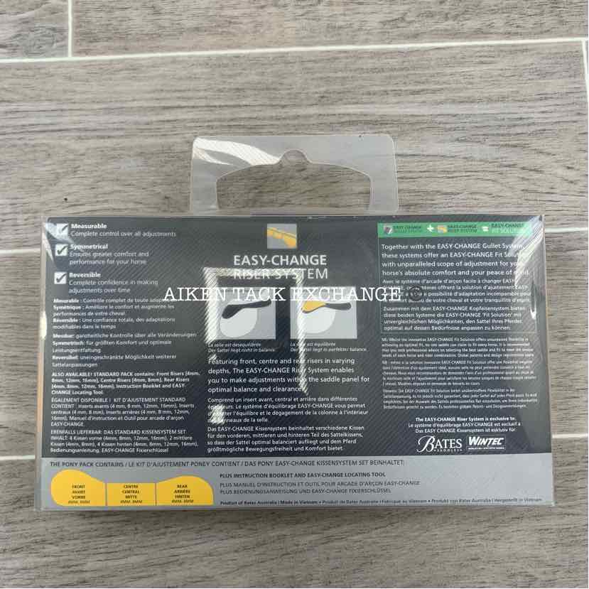 Bates & Wintec Easy-Change Riser System Pony Pack, Brand New