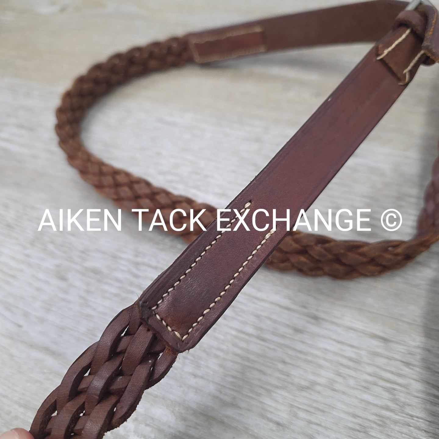 BARGAIN BUNDLE: 2 Pair Plaited Braided Reins, Brown