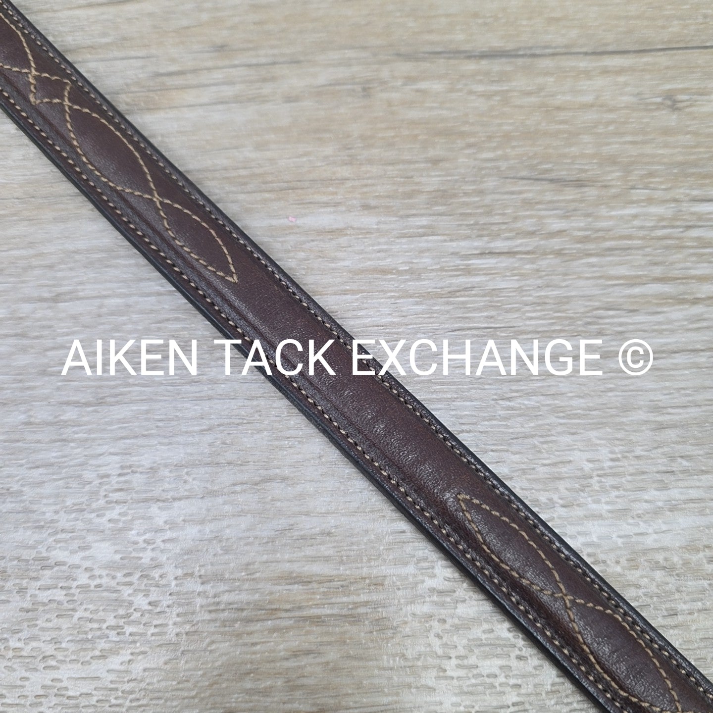 Tory Leather Fancy Stitched Belt, Brown, 30