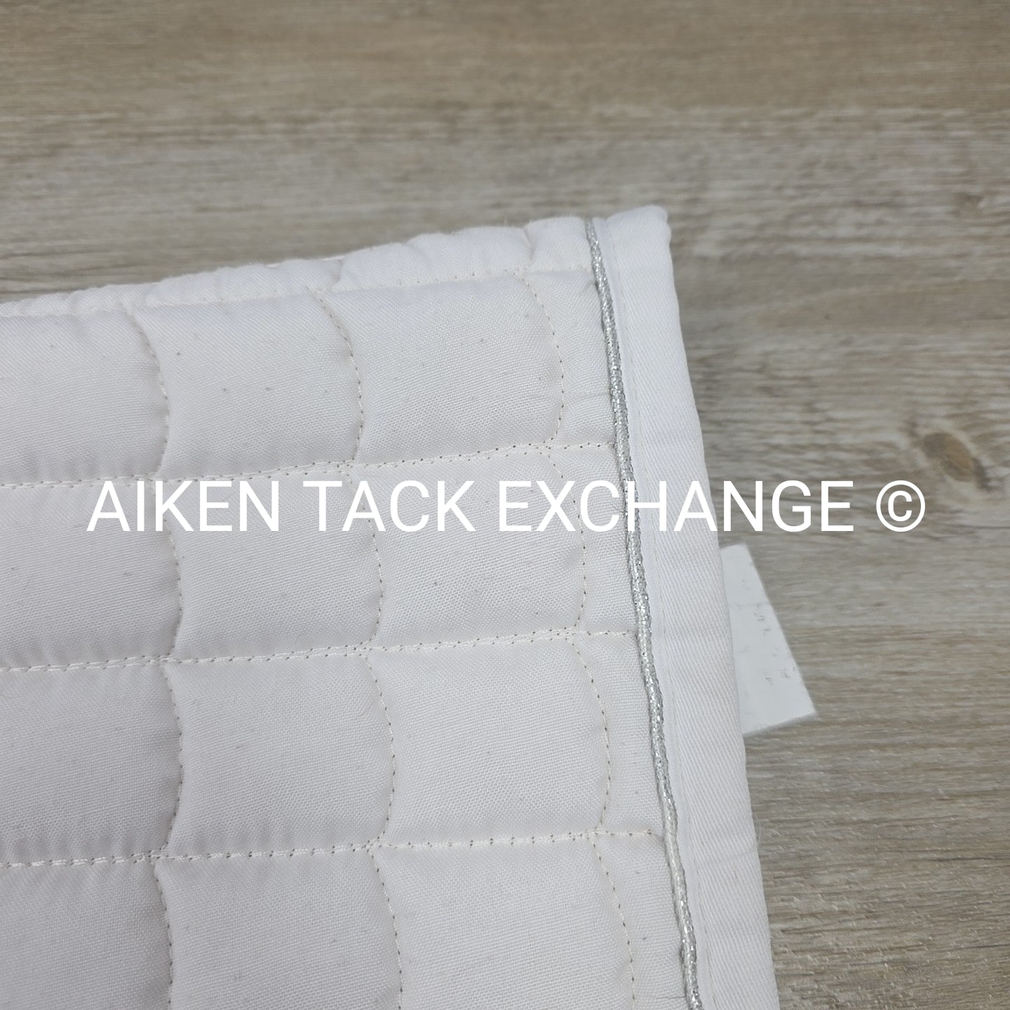 Horze All Purpose Saddle Pad, White/Silver, Size Full
