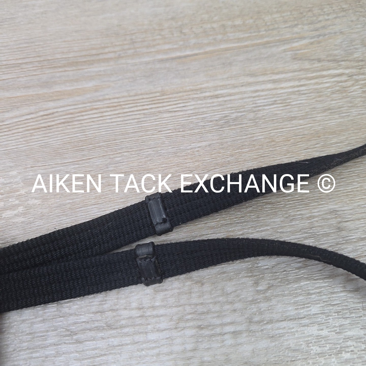 Cotton Web Reins, Black, 55"