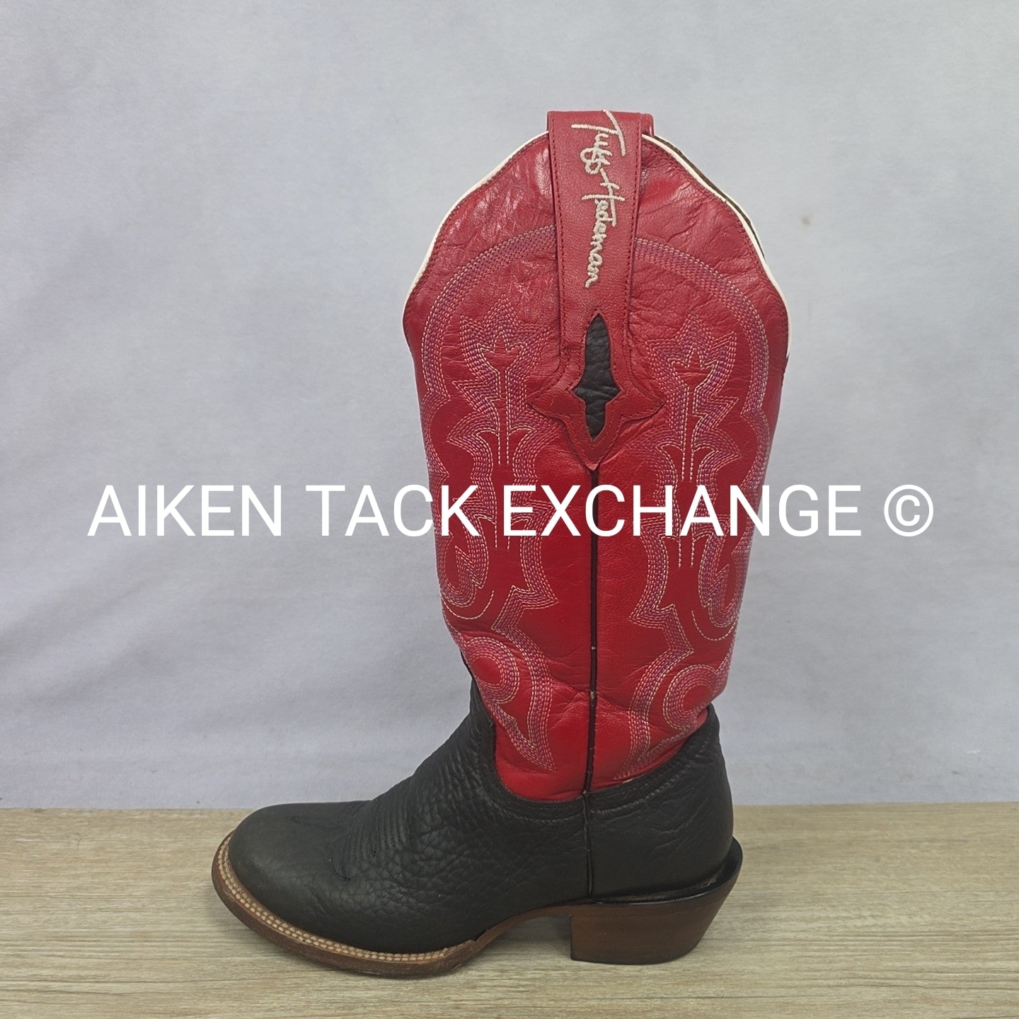 Tuff Hedemen Resistol Western Boots, Size 6.5B