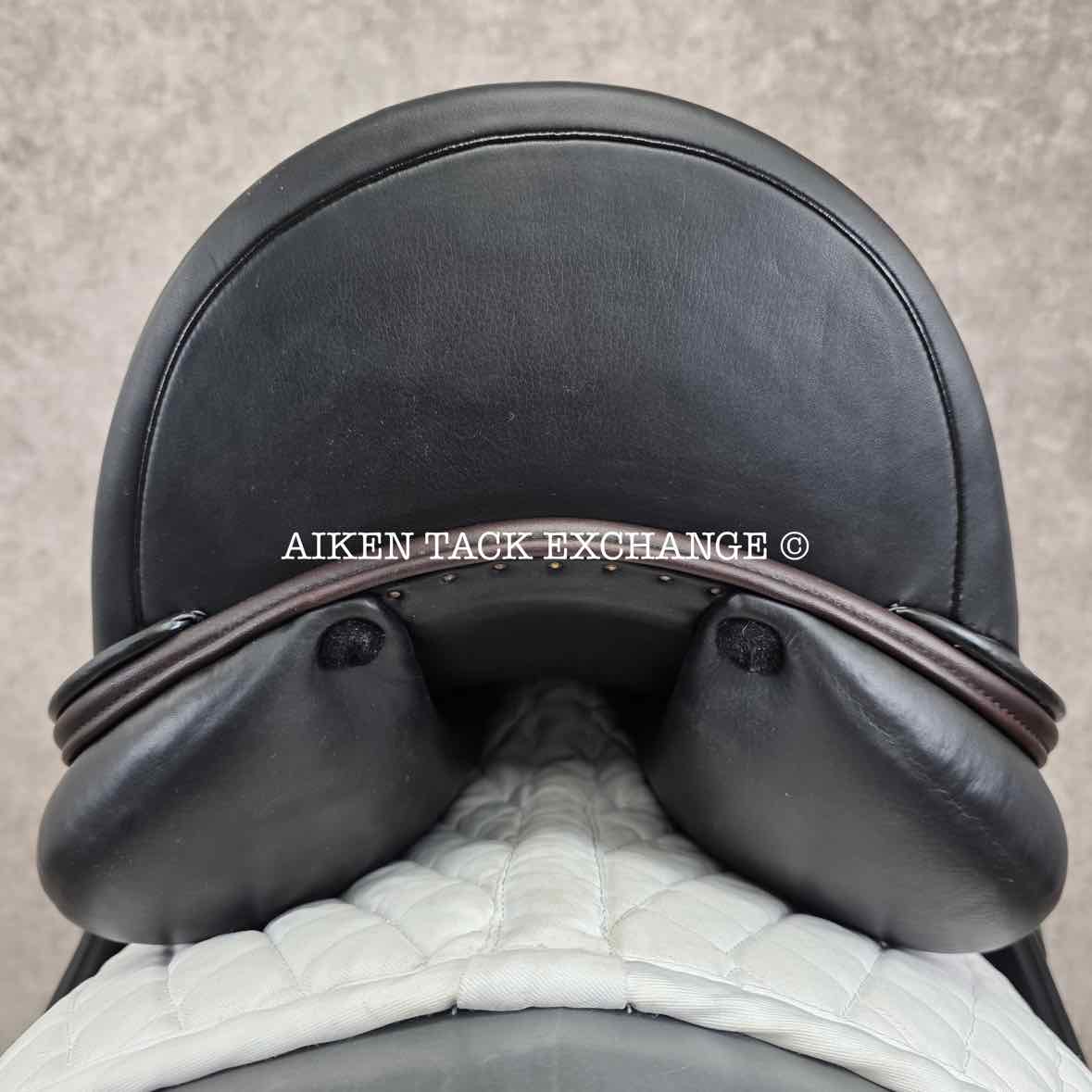 2023 Amerigo Cervia Siena Pinerolo Monoflap Dressage Saddle, 18" Seat, Tree, Wide Tree, Wool Flocked Panels