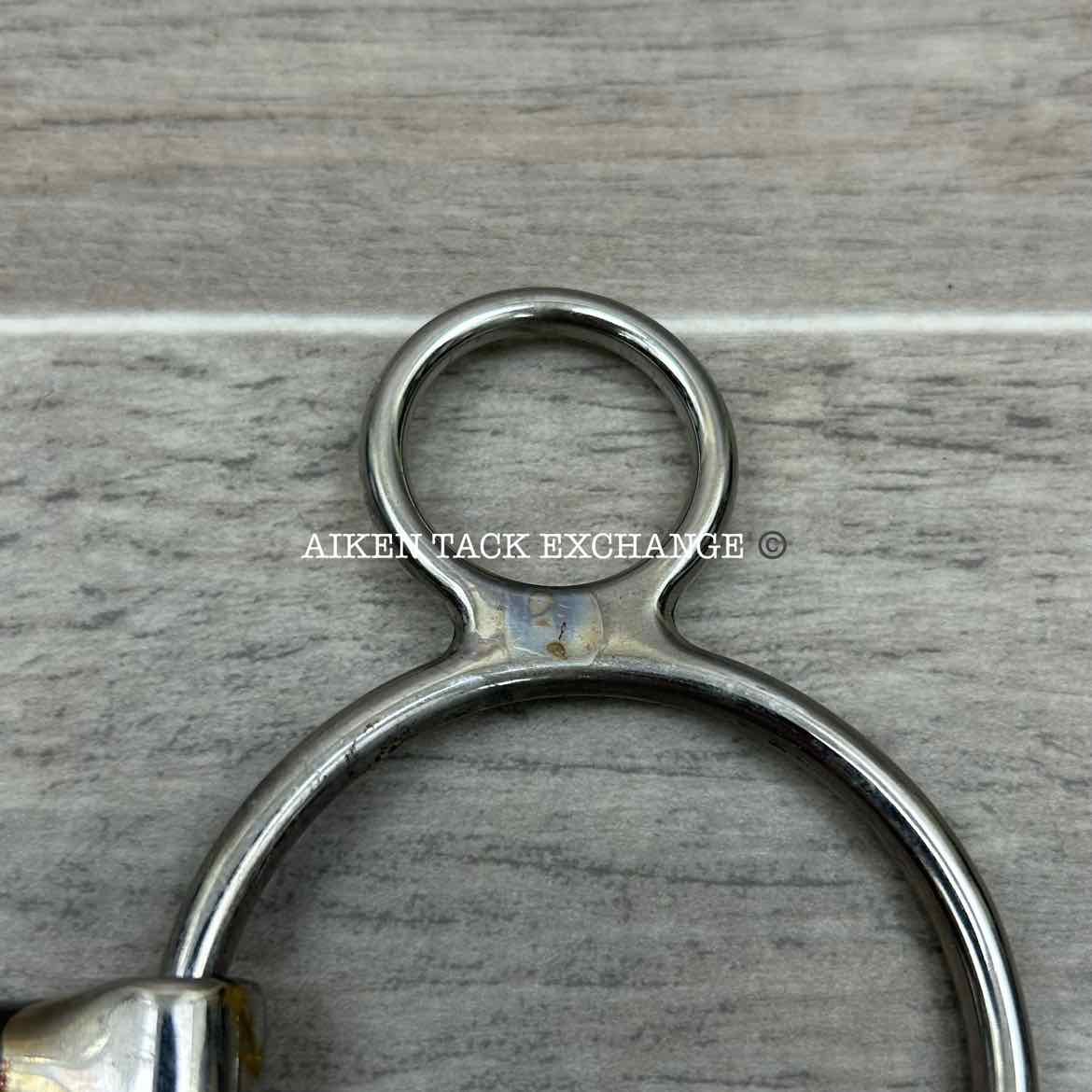 Shires Blue Sweet Iron 2 Ring Elevator Bit with Copper Rollers 5"