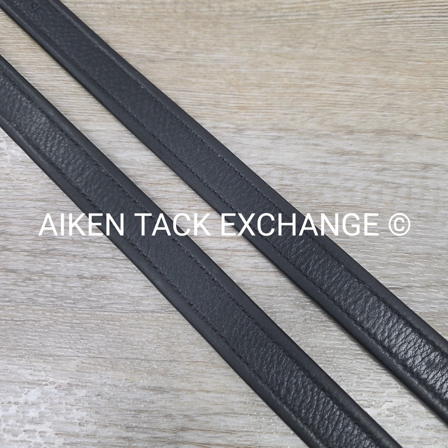 Prestige Nylon Lined Stirrup Leathers, Black, 160 cm / 63"