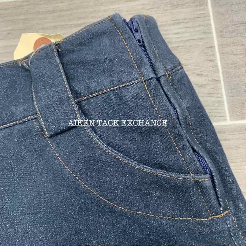 FITS Denim Full Seat Breeches, Size Small