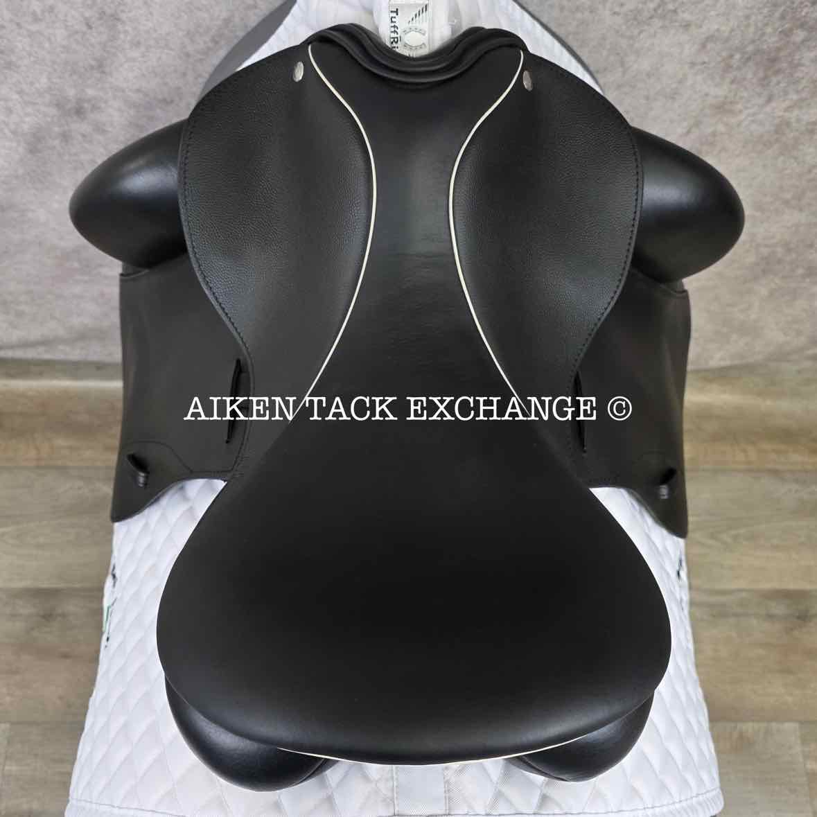 2022 Custom Saddlery Icon Coda Monoflap Dressage Saddle, 17" Seat, Adjustable Tree, Wool Flocked Panels