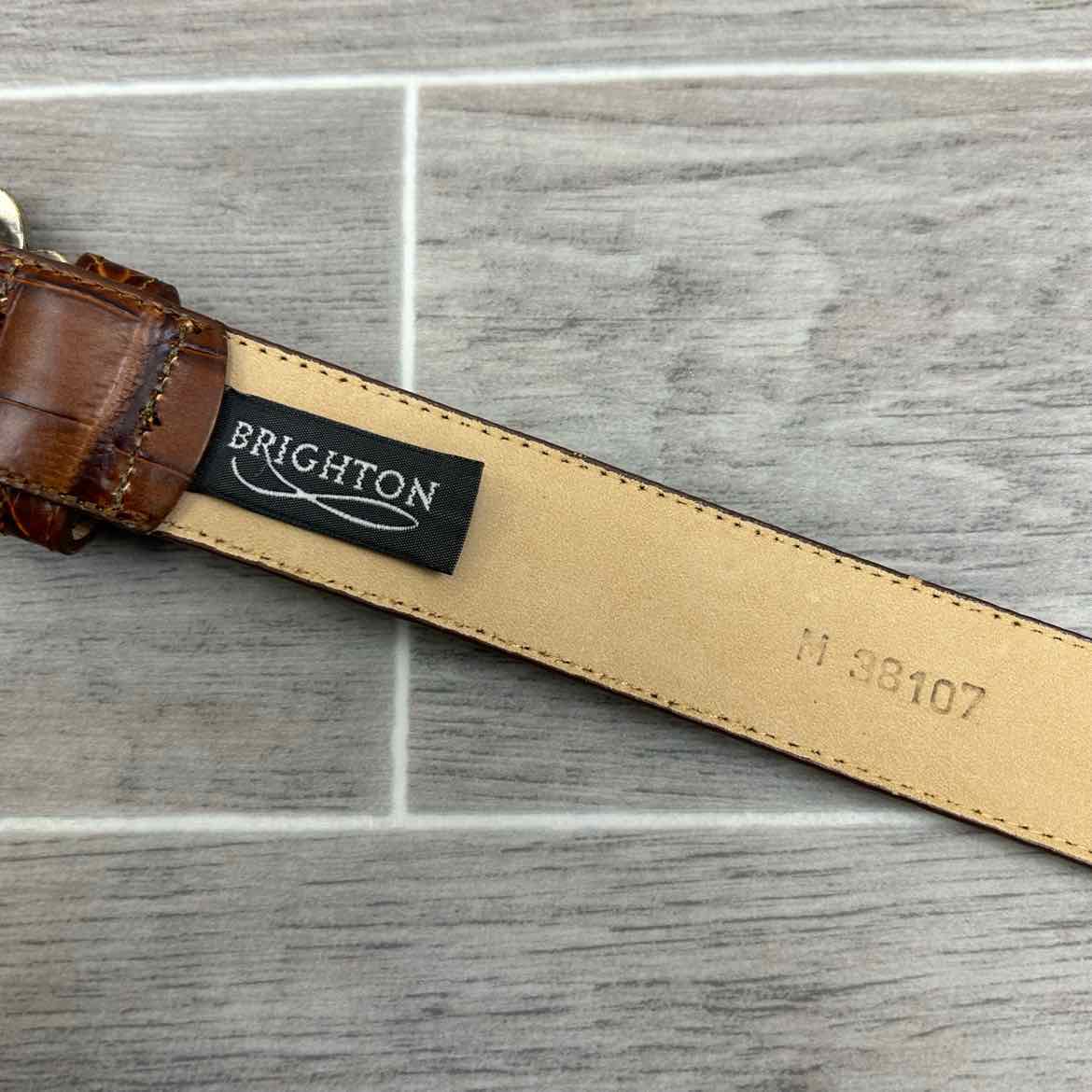 Brighton Belt, Brown, Size Medium
