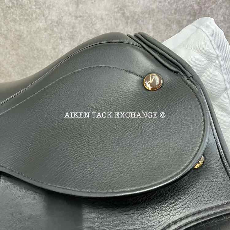 **SOLD** 2008 Prestige Optimax Dressage Saddle, 17" Seat, 34 Tree - Medium Wide, Wool Flocked Panels