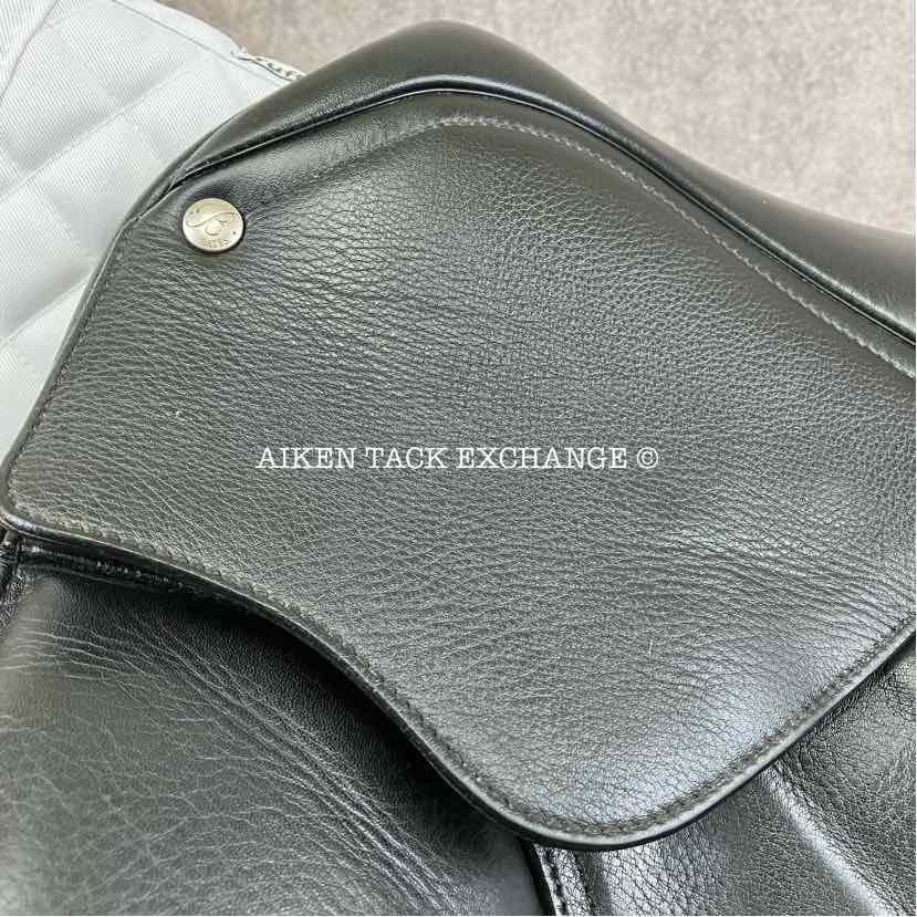 **SOLD** 2014 Bates Isabell Werth Dressage Saddle, 17" Seat, Adjustable Tree - Changeable Gullet, Wool Flocked Panels