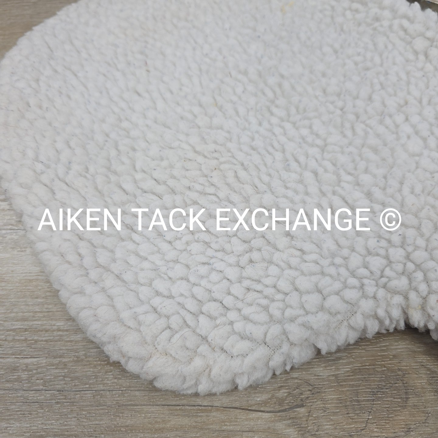 SaddleRight English Glove Leather Half Pad with Fleece Cover