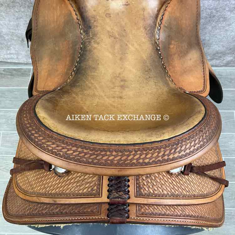 Pard's Western Saddle, 16" Seat, Wide Tree - Full QH Bars