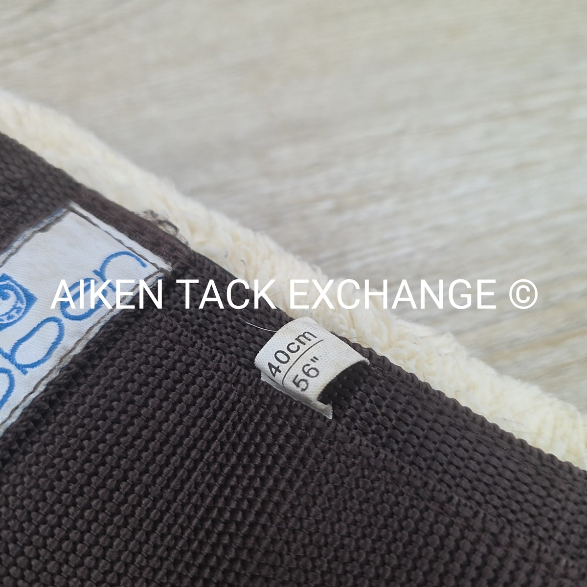 Stubben Removable Fleece Girth with Double End Elastic, Brown, 56"