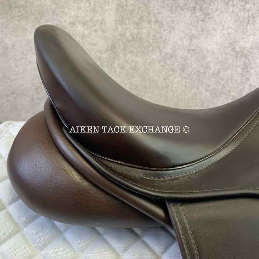 **SOLD** Ryder Legacy Dressage Saddle, 17" Seat, Short Flap, Wide Tree, Wool Flocked Panels