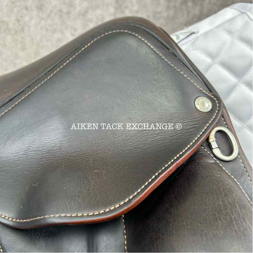 2005 Devoucoux Makila Monoflap Dressage Saddle, 18" Seat, 3A Flap, Medium/Medium Wide Tree, Foam Panels