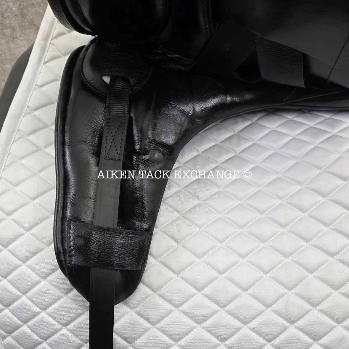 2021 Loxley by Bliss Monoflap Dressage Saddle, 17.5" Seat, Adjustable Tree - Changeable Gullet, Wool Flocked Panels